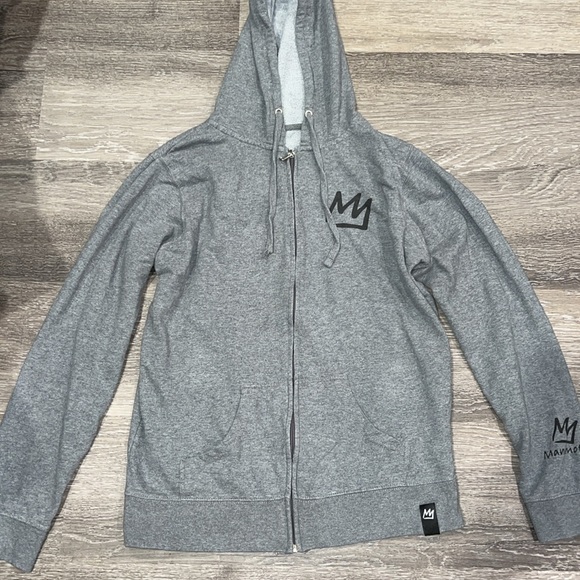 Mammoth Grey Zip Up Jacket Large - Picture 2 of 9
